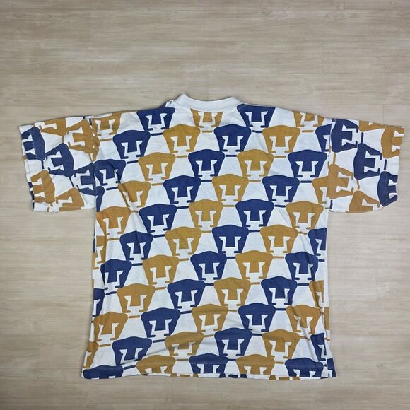 Vintage Pumas UNAM Mexico Soccer Football Single Stitch AOP Shirt Size Large - Picture 2 of 13